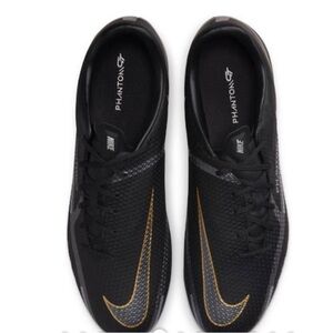 Black and Gold Nike Soccer Cleats